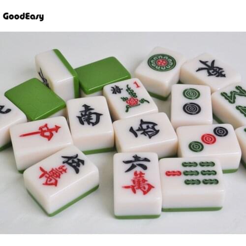 High Quality Traveling Mahjong set Mahjong Games Home Games Chinese Funny Family Table Board Game Melamine mahjong