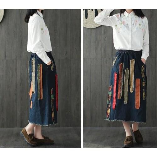 Yuemingfei Denim Skirts For Women