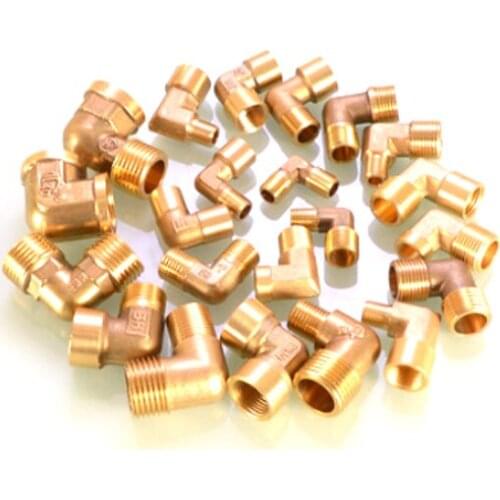 1/8" 1/4" 3/8" 1/2" BSP Male/Female Thread Elbow Brass Pipe Fittings Coupling Connector