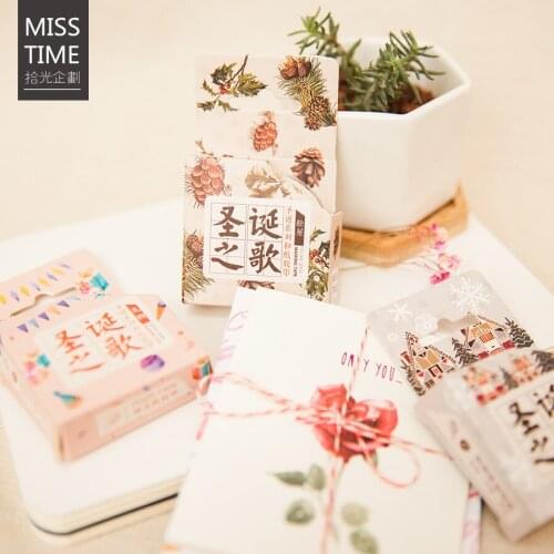 1pc Christmas Gift Kawaii Washi Tape Scrapbooking Masking tape Stickers scrapbooking Washitape Washy tape 024021