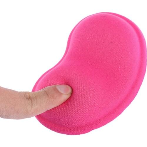 1 Pcs Heart-shaped Comfort 3D Wrist Rest Silica Gel Hand Pillow Memory Cotton Mouse Pad For Office