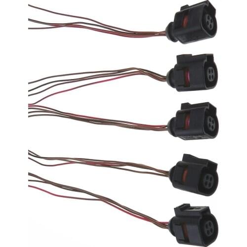 5Pcs 4B0973712 Coolant Temperature Sensor Plug Car Accessories For VW Golf 4 5 MK4 Jetta MK6 Passat B5 For Audi A3 A4 B6 A6 C5