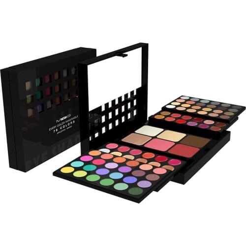 78 Colors Matte Glitter Eyeshadow Palette Foundation Blush Waterproof Full Makeup Set Cosmetics Beauty Make up kit with Brush
