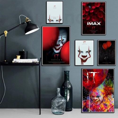 Diamond Embroidery 5D DIY Hot It Chapter 2 2019 Movie Horror Film Pennywise Poster Diamond Painting Cross Stitch Home Decoration