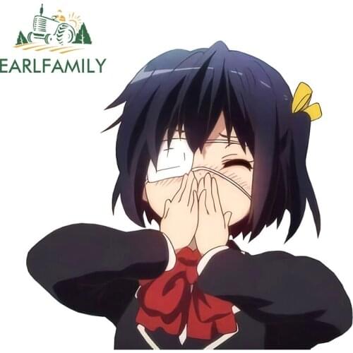 EARLFAMILY 13cm x 9.9cm for Rikka Takanashi Car Sticker Motorcycle Car Bumper Stickers Fashion Fine Decal Vinyl Waterproof Decor