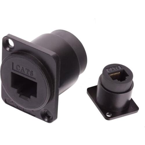 D - type module RJ45 socket cable connector cat6 network signal connector network interface