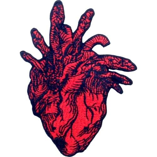 Embird Embroidered Patches For Jackets Snake And Heart Ceo-Friendly Handmade 3D Sew on Applique Badges