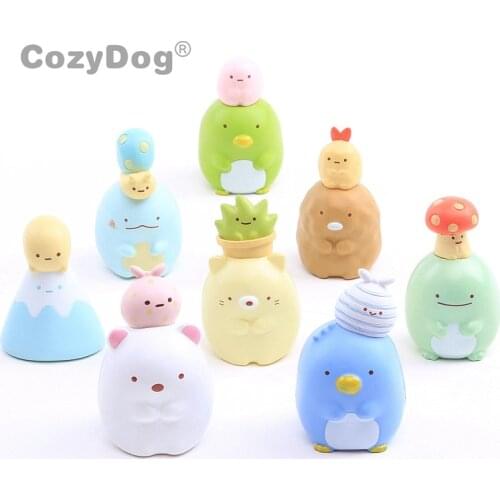 Sumikko Gurashi Baker Cat Polar Bear Mini Figure Desk Decoration Cake Topper 8 Pcs/Set 6.5 cm