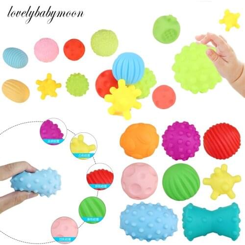 Toy ball Children Ball Textured Multi DevelopTactile Senses Baby Touch Hand Teether Ball Training Massage Soft Stress Balls