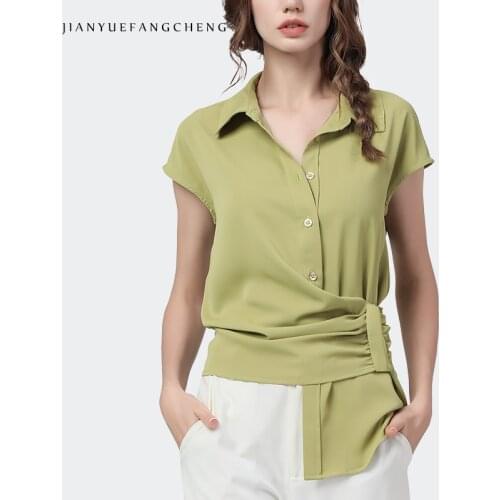 Женские рубашки с коротким рукавом Jianyuefangcheng China At AliExpress