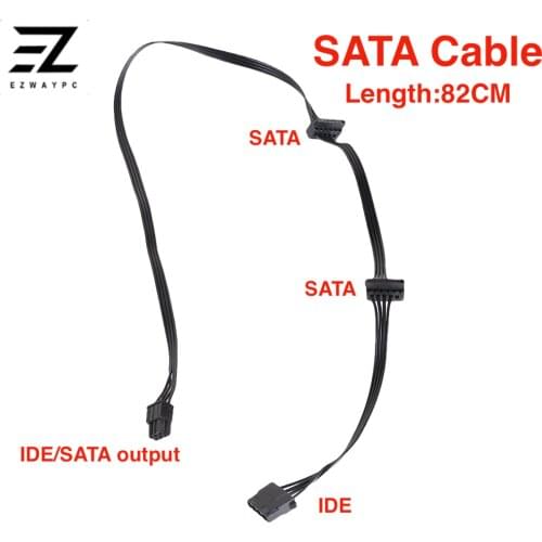 SATA Cables Power Supply Splitter Cable Hard Drive DIY PC Power Distributor SATA Extension Cables SATA Connector for Hard Disk