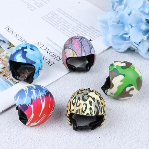 Cute 1pcs Dollhouse Helmet Cute Miniature Dollhouse Mini Helmet Toy for Doll House Accessories