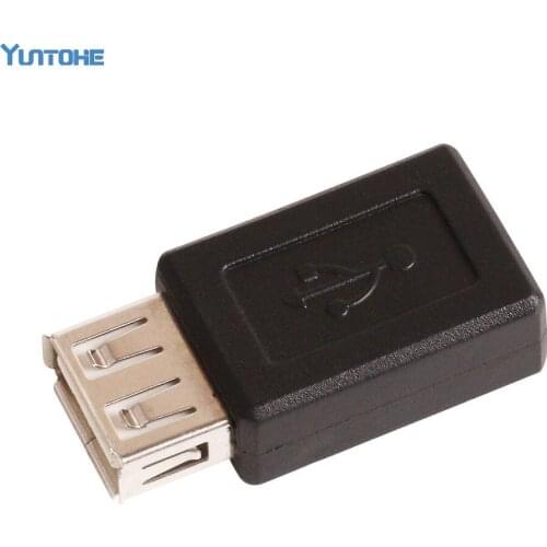 Wholesale Mini USB 5pin Female To USB A Type 2.0 Female Connector Extension Adapter 1000pcs/lot