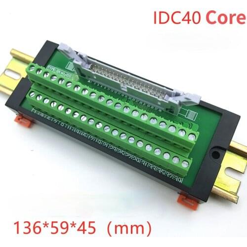 IDC40 Relay terminal Block PLC pinboard Horn plug switch terminal bar Signal line I/O module