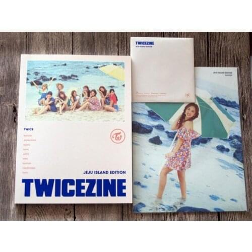 Hand TWICE autographed TWICEZINE JEJU ISLAND EDITION photobook 112018