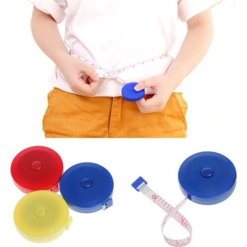 Retractable Ruler Tape Measure 60 inch 1.5m For Sewing Cloth Dieting Tailor Random Color