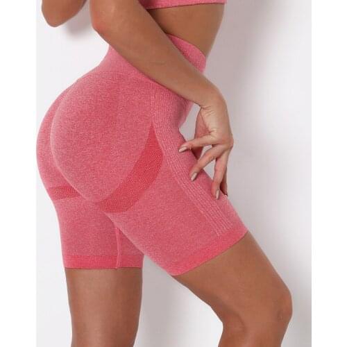 New Seamless Sports Shorts For Women Hip Push Up Short Leggings High Waist Gym Yoga Shorts Tummy Control Workout Fitness Shorts