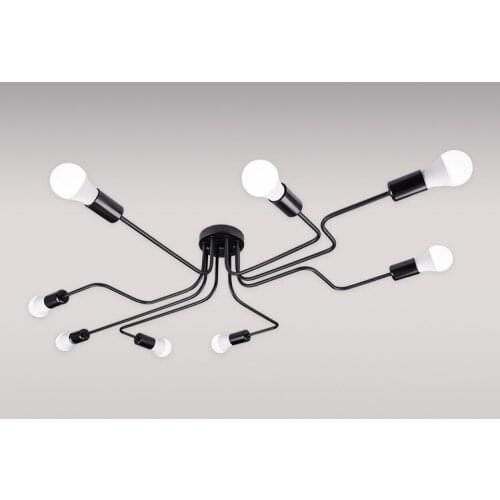 Nordic iron industry brand 3 black iron pipe modern led chandelier nordic decoration home luzes de teto lampes suspendues