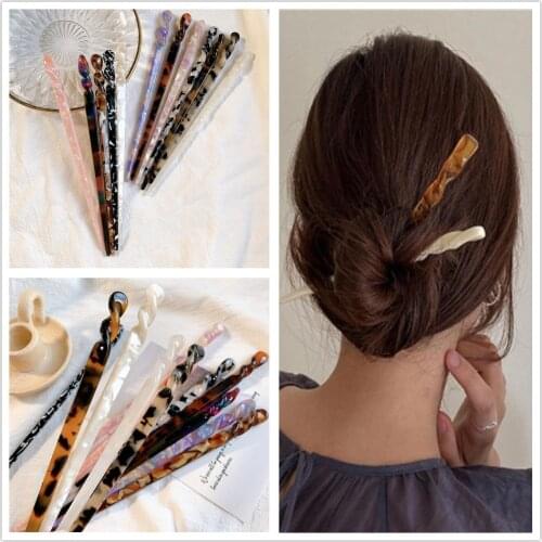 New Fashion Chinese Style Hair Sticks Vintage Acetate Hairpins Elegance Lady Hairpins Hair Clips Hair Jewelry Accessories