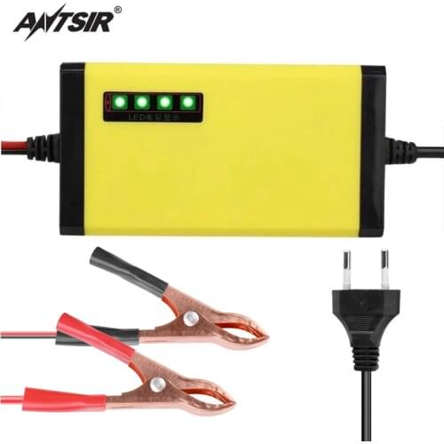 12V 2A Motorcycle Battery Charger 110V US Plug For Lead Acid Wet Dry AGM GEL Battery With Led Indicator