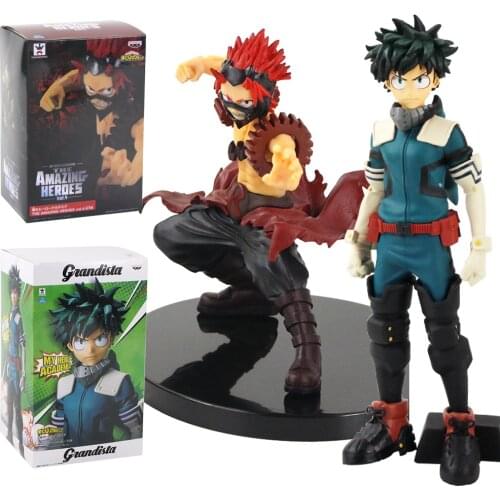 Grandista My Hero Academia Figures Izuku Midoriya Eijiro Kirishima Amazing Heroes Vol.4 Anime Collectible Model Toys