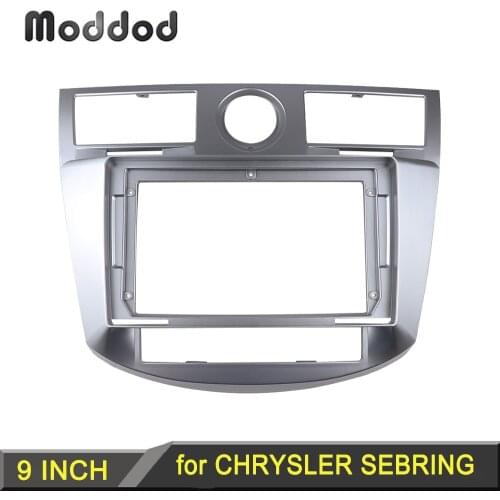 Double 2 DIN Radio Fascia for CHRYSLER SEBRING 2008 Dash Installation Trim Kit GPS Navigation Frame Stereo Panel Audio Bezel