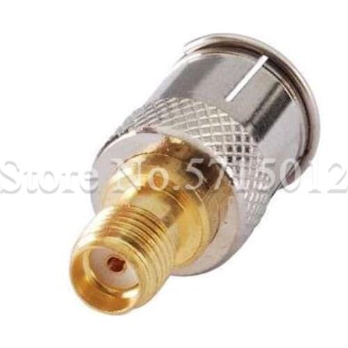 2pcs Quick Plug Converter Male Head Turn to SMA Famale Head Plug Connector RF Wire Cable Adaptor