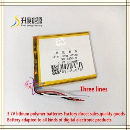 3.7V 2300mAH 325688 polymer lithium ion / Li-ion battery for MOBILE PHONE tablet pc mid power bank