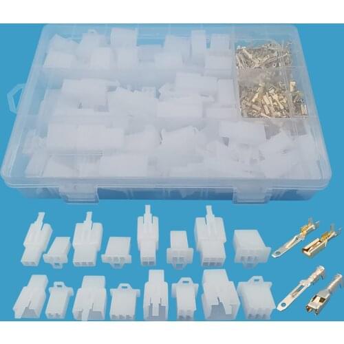 380Pcs/Box Auto Motorcycle Car Terminal Wire Connector 2.8mm 2P 3P 4P 6 Pin Male Plug Female Jack Housing Crimp Terminals Kit