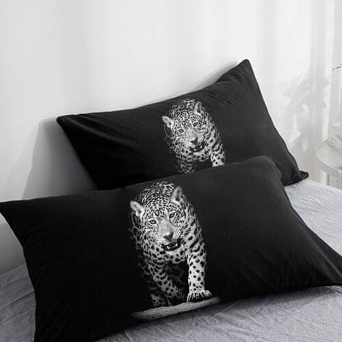 3D HD Custom Pillow Case,2PCS Pillowcase 50x70/50x75/50x80/70x70,Decorative Pillow Cover Animal White leopard,Bedding Drop ship