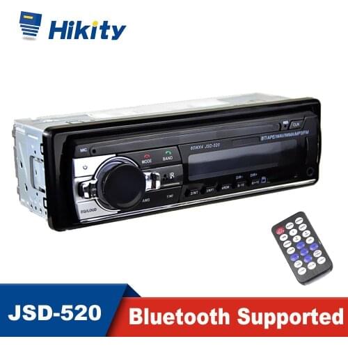 Hikity Car Radio Stereo Player Remote Control Digital Bluetooth MP3 Audio Music Multiple EQ With In Dash AUX Input