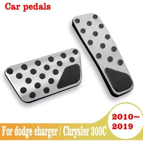 Car Gas Foot Rest Modified Pedal Pad Plate For Dodge Charger / Chrysler 300C 2010-2019 Accessories