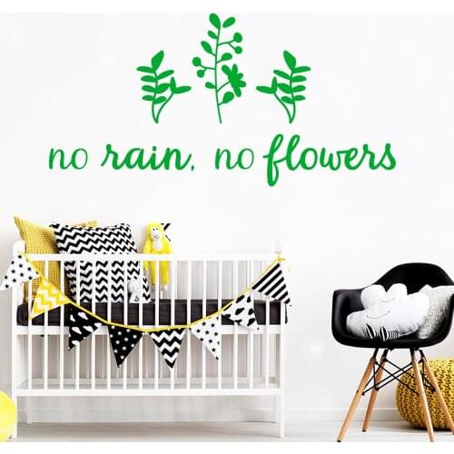 Free shipping no rain,no flowers Wall Stickers Modern Fashion Wall Sticker For Living Room Bedroom Home Decoration