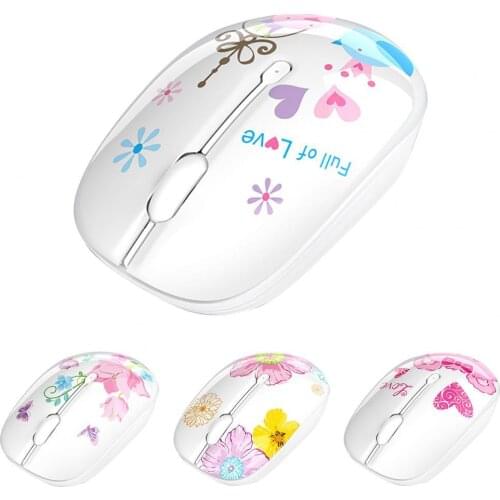2.4G Optical Lovely Wireless Mouse Cute Silent Mice Wireless Travel Mouse 1600 DPI Compatible for Laptop Notebook PC Computer