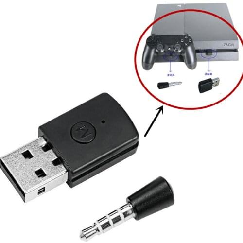 Bluetooth Dongle USB 4.0 Adapter Receiver for PS4 Playstation 4 Controller Gamepad Console Bluetooth Headsets Latest Version