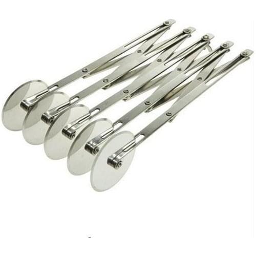DHL free shipping Stainless Steel Wheels Pizza Cutter 5 Wheel Pasta Rocker Pizza Knife Pastry Cutter Cakes Bread Making Tools