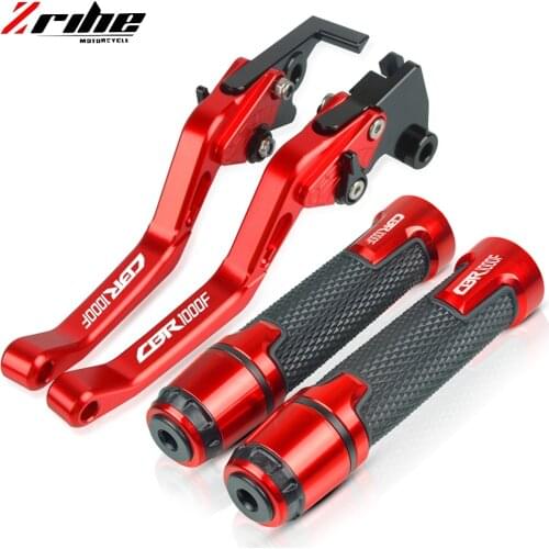For Honda CBR1000F SC24 1993 1994 1995 1996 1997 1998 Motorcycle Accessory CNC Brake Clutch Levers 22MM Handlebar Hand Grip Ends