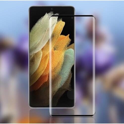 For Samsung Galaxy S21 Ultra 5G 6.8" 9H Hardness 3D Full Cover Slim Toughened Curved Tempered Glass Film Screen Protector Guard