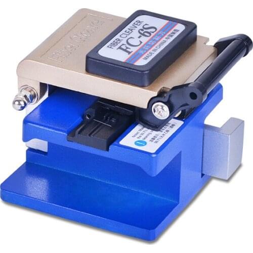 FC-6S Fiber Cleaver Connector Fiber Optic Cutter FTTH Cold Junction Tool High Precision Optical Fiber Cleaver FTTH Cable Cutter