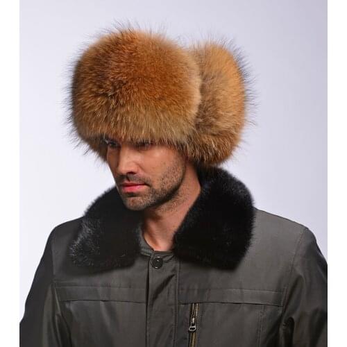 HARPPIHOP Men's Fur Hats