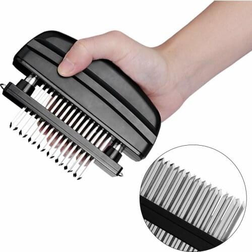 Loose Meat Machine Meat Tenderizer Needle With 48 Stainless Steel Blades Kitchen Tools