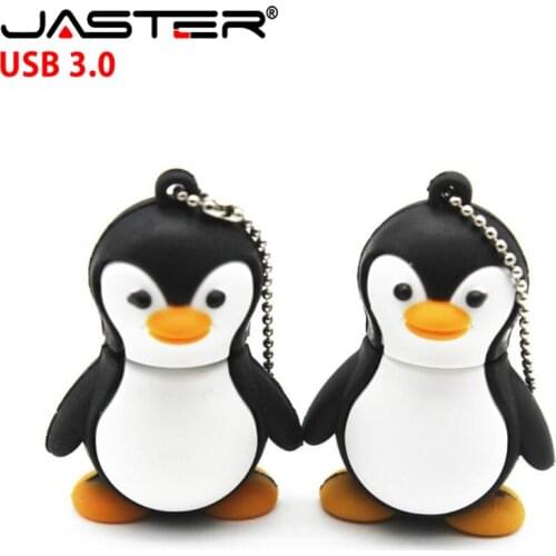 JASTER Cartoon Penguin model USB 3.0 Memory Stick Flash pen Drive 4G 8GB 16GB 32GB 64GB