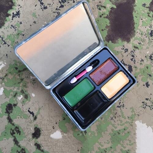 4Colors Military Woodland Camouflage Camo Color Cream Body Face Paint Tube Stick for Outdoor Field Camouflage Oil Suit