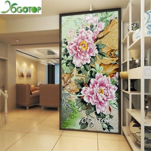 Chinese peony full square round Diamond embroidery large Flowers 5D mosaic diamond painting rhinestone art Home Decor YY2934