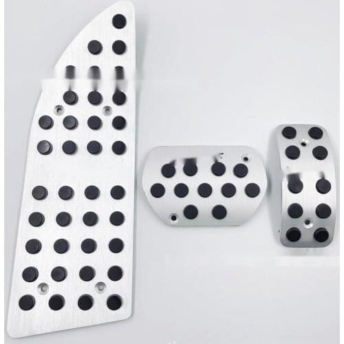 Car Pedal Cover Fit For Logo 307/308/408 Accelerator Pedal Aluminum Alloy Perforated Non-slip Pedal