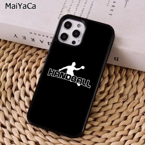 MaiYaCa Keep calm and play Handball Phone Case For iphone 11 12 mini Pro X XR XS MAX 6S 7 8 Plus 5S SE 2020 Cover coque Shell