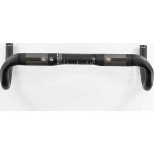 Newest gray QILEFU Road bike racing matte UD full carbon fiber bicycle handlebar 31.8*400/420/440mm external cable Free shipping