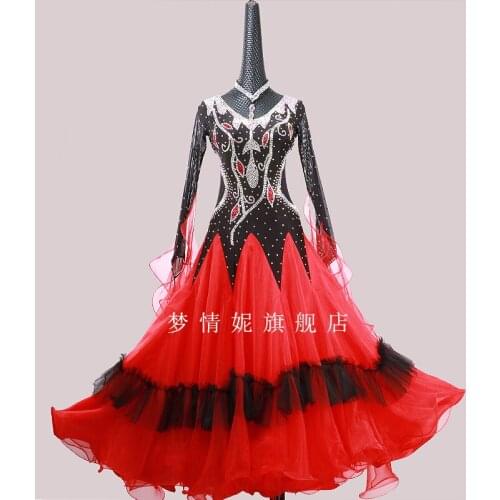 Customize New ballroom dance dress standard ballroom waltz dresses ballroom dance competition dresses custom made MD1140