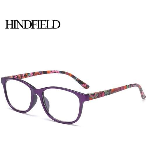 Retro Computer Reading Glasses Women Men Vintage Presbyopia Eyeglasses Fashion Flower Print Diopter Portable Gift For Parents
