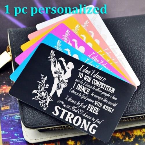 Personalized Metal Wallet Card Insert Custom Laser Engraved Message Card Romantic Gift Hand Writting Love Greeting Card KP020